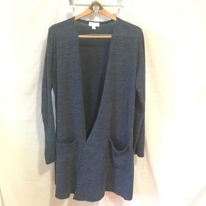 Black Striped Caroline Lularoe XL